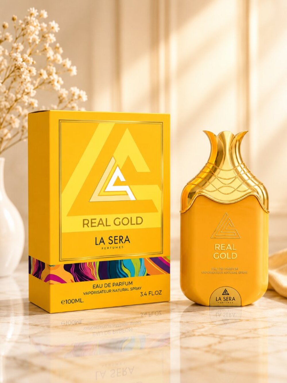 La Sera Real Gold Eau Da Parfum Unisex 100ml 3.4Oz